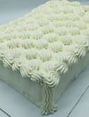 Piped Shells Slab Cake