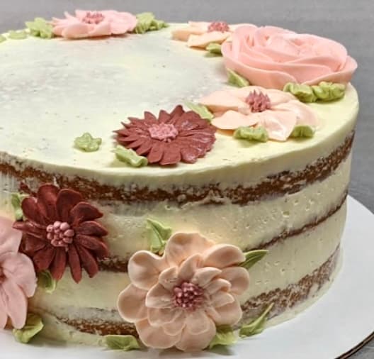 Naked with Buttercream Flowers — photo 1