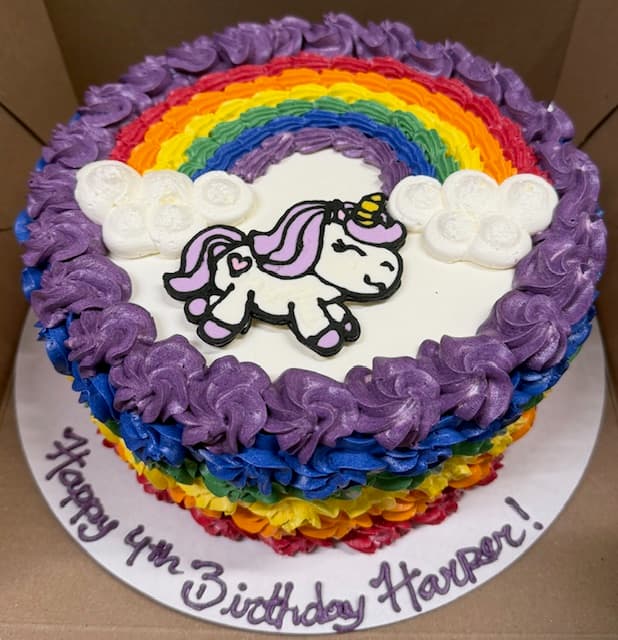 Unicorn Buttercream Transfer Rainbow — photo 1