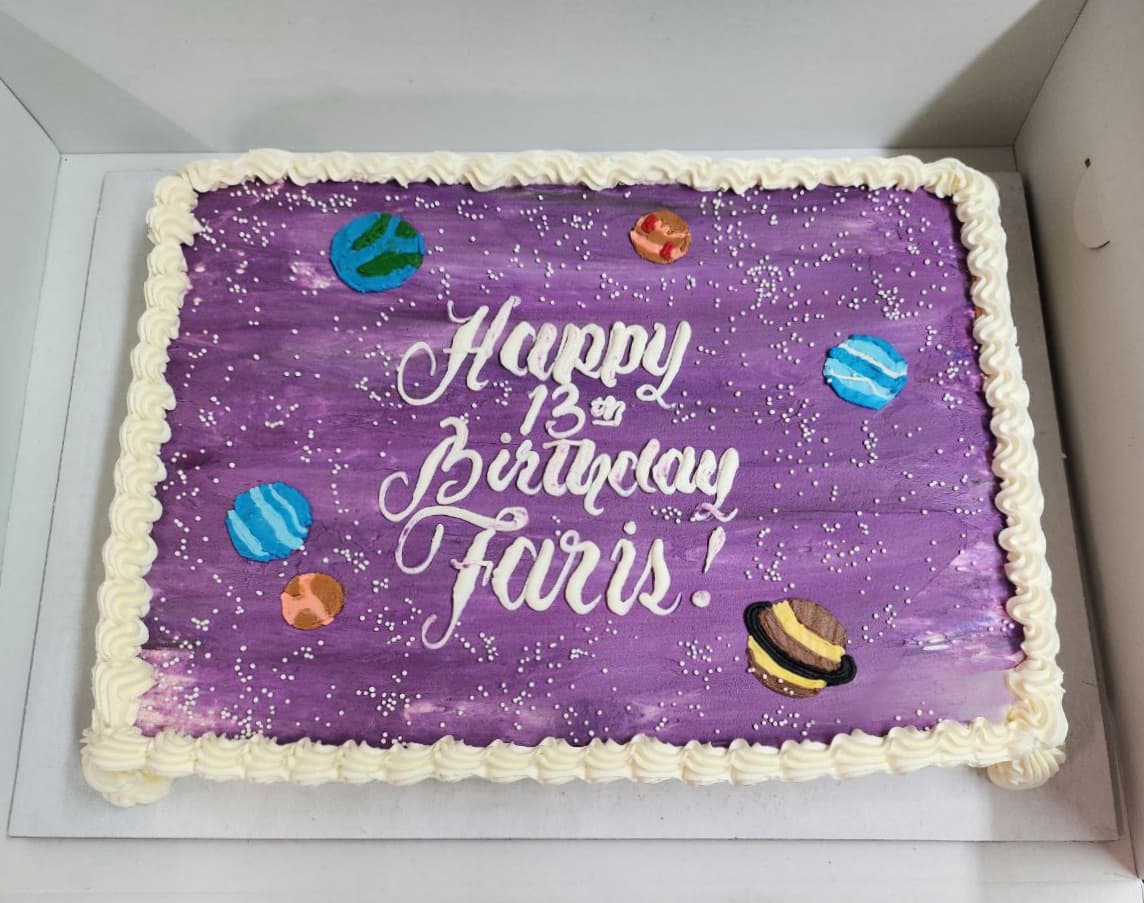 Galaxy and Planet Buttercream Transfer — photo 2