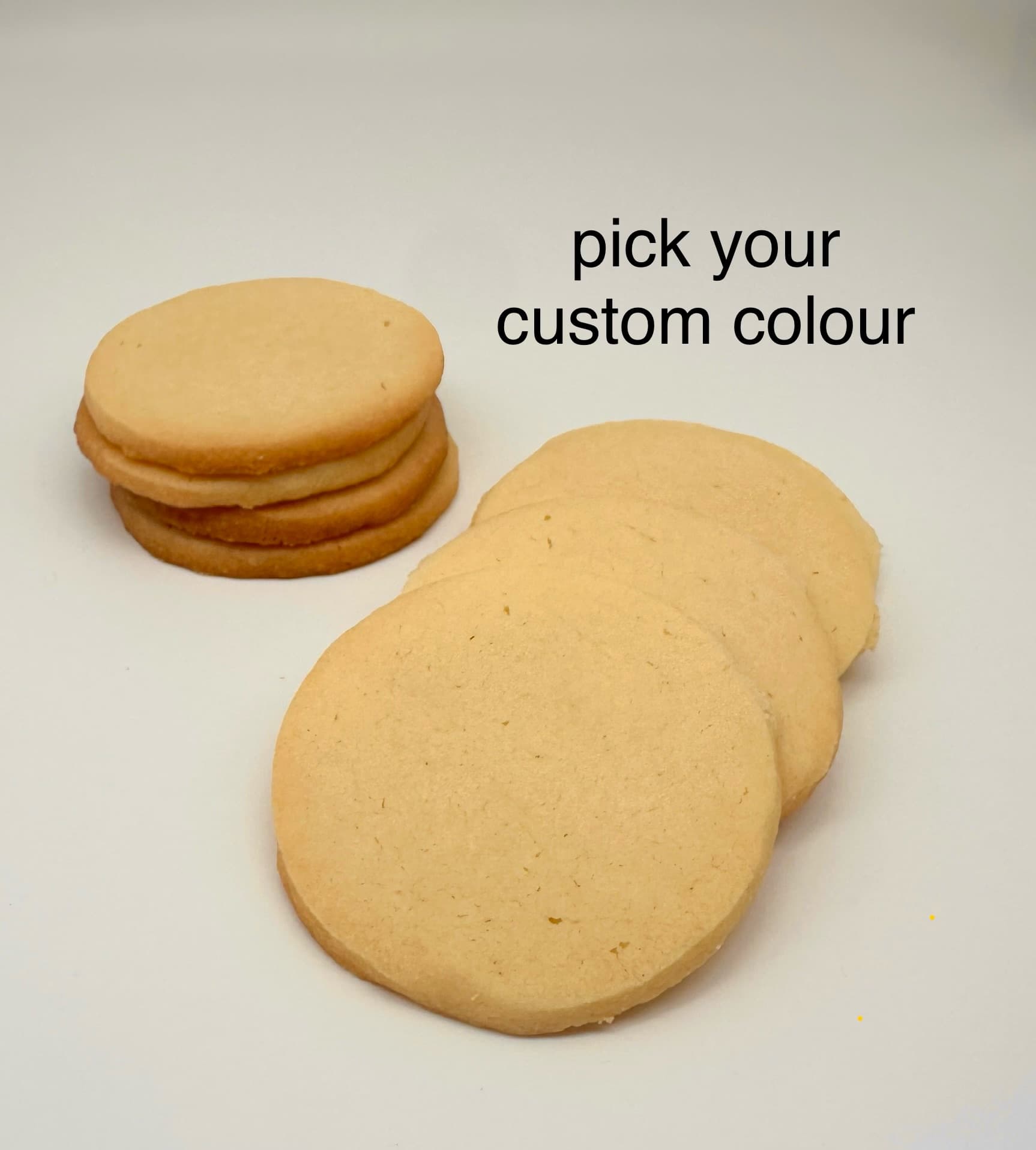 Shortbread - Custom Colour (Round)