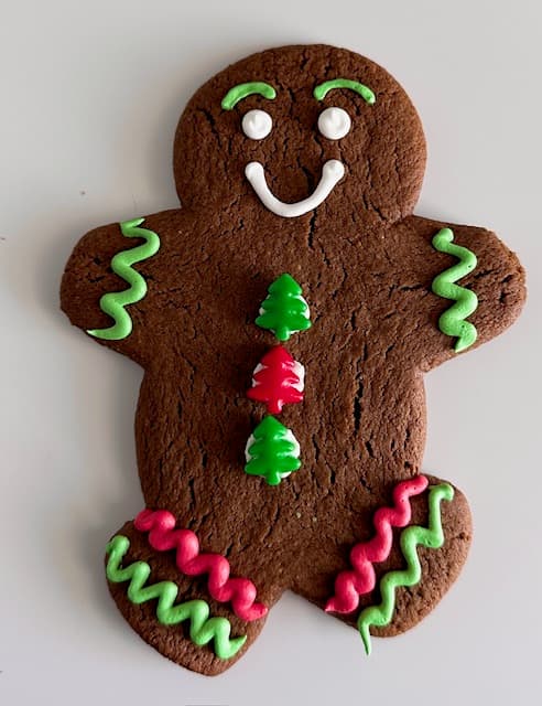 Iced gingerbread person